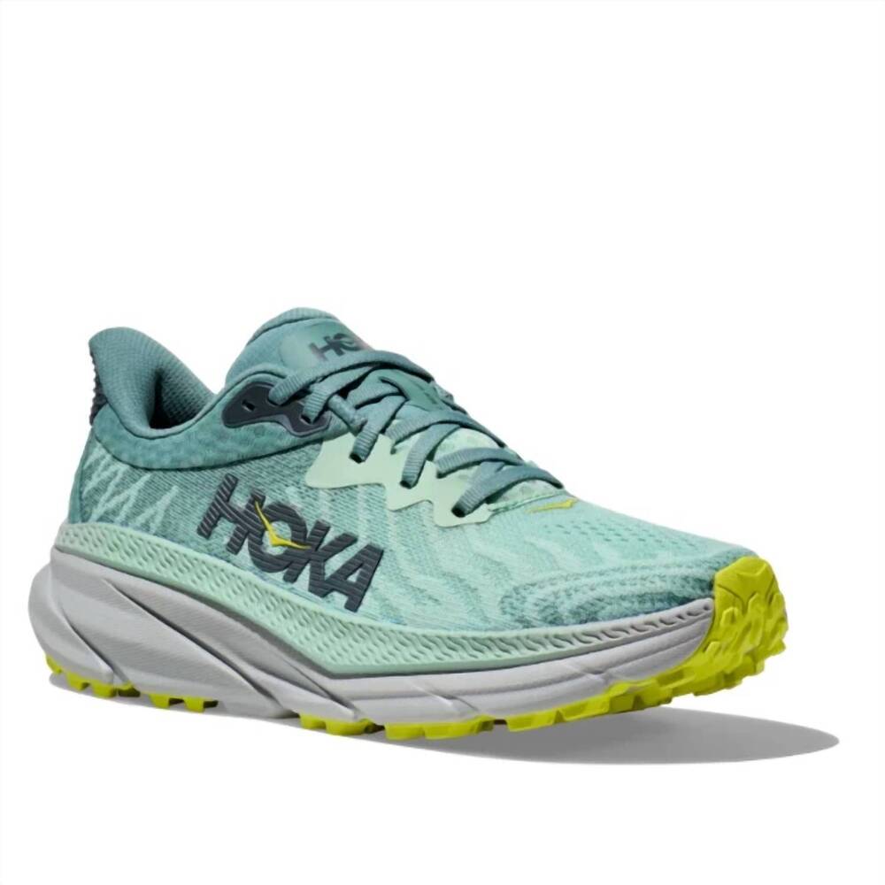 NEW HOKA women's challenger atr 7 running shoes - wide in mist green/trellis